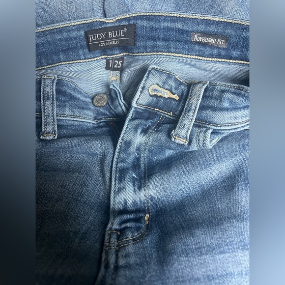 Judy Blue Women's Blue Boyfriend Fit Jeans size 25 - Picture 5 of 6